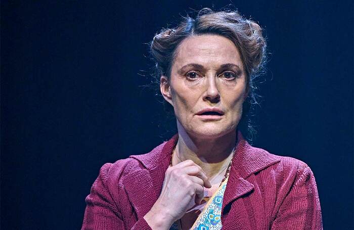 Sarah Parish in Trouble in Butetown at Donmar Warehouse, London. Photo: Manuel Harlan