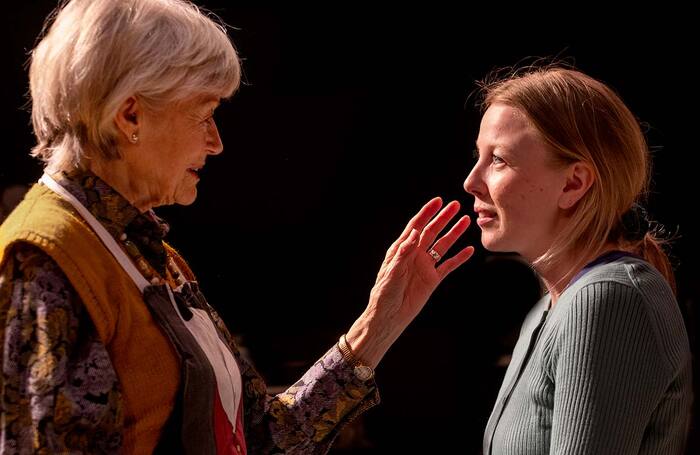 Annabel Leventon and Charlotte Beaumont in The Journey to Venice at Finborough Theatre, London. Photo: Simon Annand