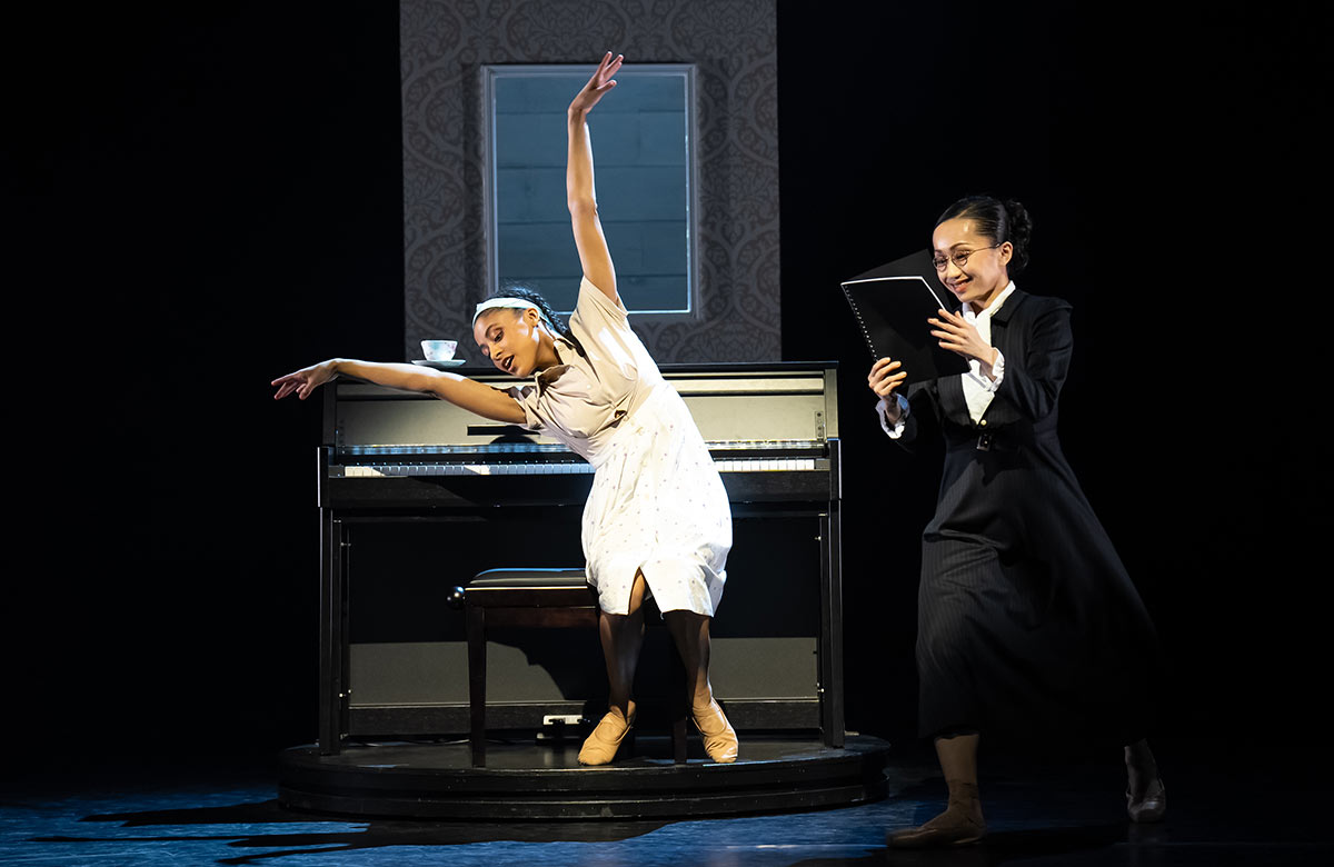 Rosanna Lindsey and Sayaka Ichikawa in Nina: By Whatever Means at the Barbican. Photo: Bill Cooper