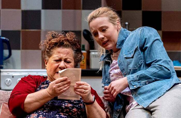 Sue Kelvin and Jessica Jolleys in Mumsy at Hull Truck Theatre