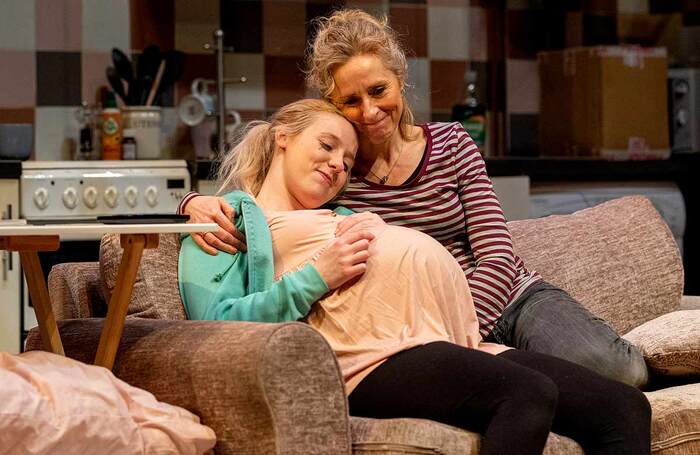 Jessica Jolleys and Nicola Stephenson in Mumsy at Hull Truck Theatre