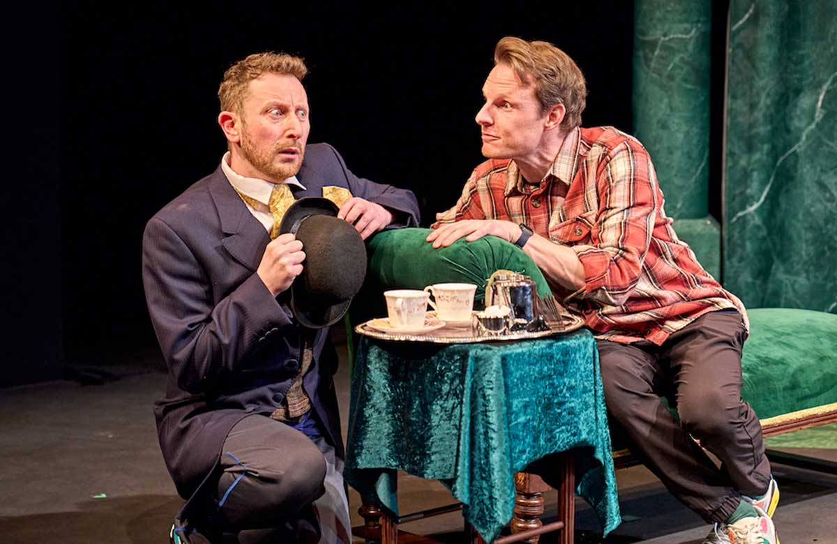 Michael Dylan and Dave Hearn in The Time Machine at Derby Theatre. Photo: Manuel Harlan