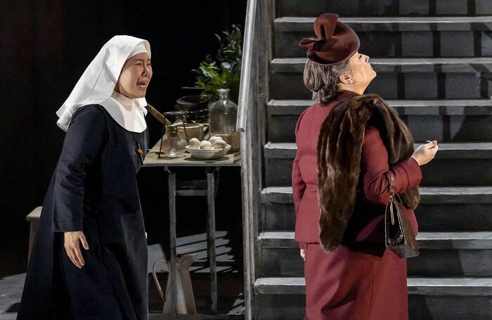 Sunyoung Seo and Karen Cargill in Suor Angelica at Theatre Royal Glasgow. Photo: James Glossop