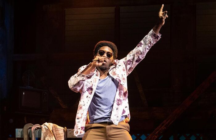 Natey Jones in The Harder They Come at the Public Theater, New York. Photo: Joan Marcus