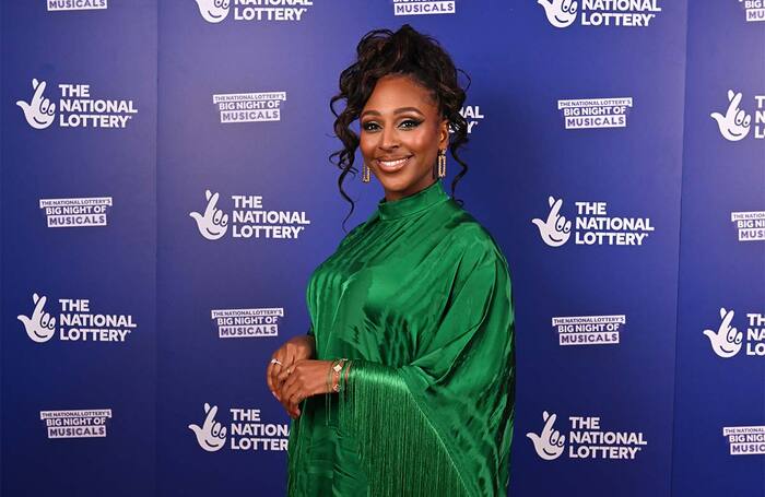 Alexandra Burke attends the National Lottery's Big Night Of Musicals red carpet. Photo: 2023 Getty Images