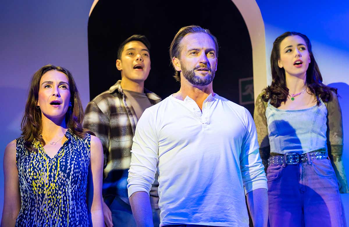 Madalena Alberto, Joaquin Pedro Valdes, Tim Rogers and Molly Lynch in Killing the Cat at Riverside, Studios. Photo: Tristram Kenton