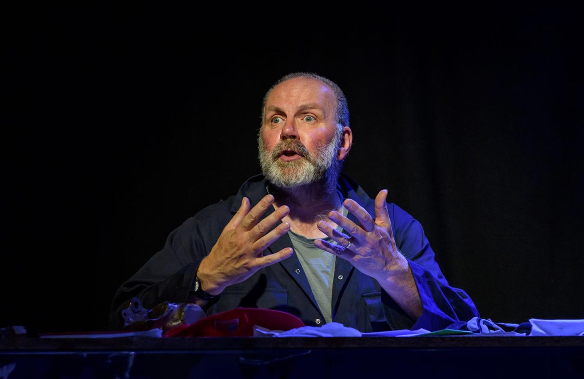 Richard Vergette in Leaving Vietnam at the Park Theatre, London. Photo: Jane Hobson