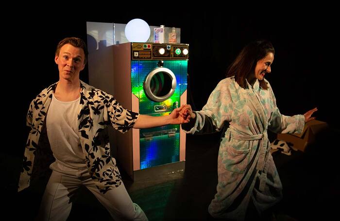 Andrew Keay and Louise Haggerty in Spin! at Tron Theatre, Glasgow