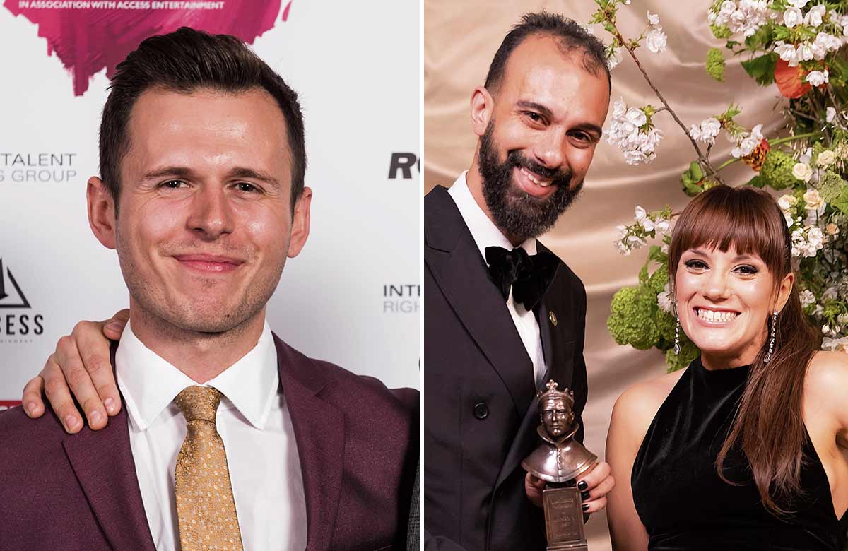 Jamie Chapman Dixon, Matthew Xia and Vikki Stone. Photos: Alex Brenner/Pamela Raith