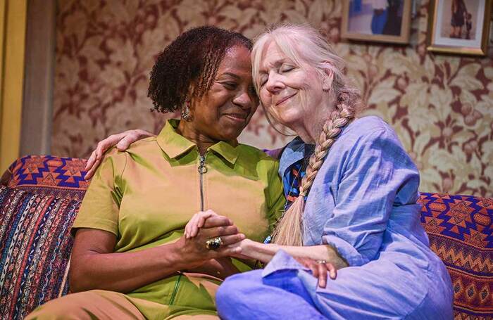 Doreene Blackstock and Liz Crowther in Es & Flo at Wales Millennium Centre, Cardiff. Photo: Kirsten McTernan