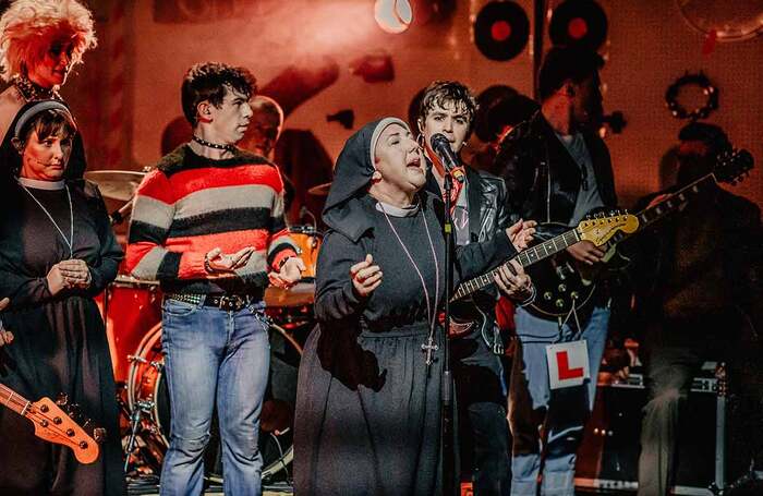 A scene from Good Vibrations at the Grand Opera House, Belfast. Photo: Carrie Davenport