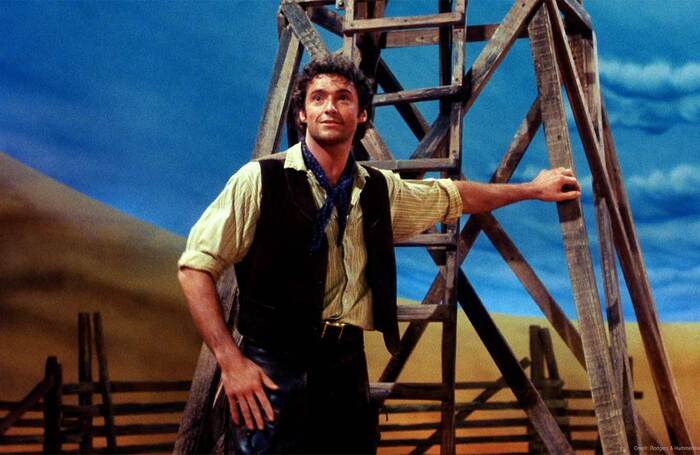 Hugh Jackman in the 1998 production of Oklahoma!