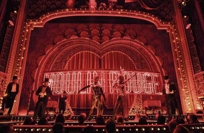 The Moulin Rouge! The Musical set in the West End, created by TAIT, 2021. Photo: Matt Crockett