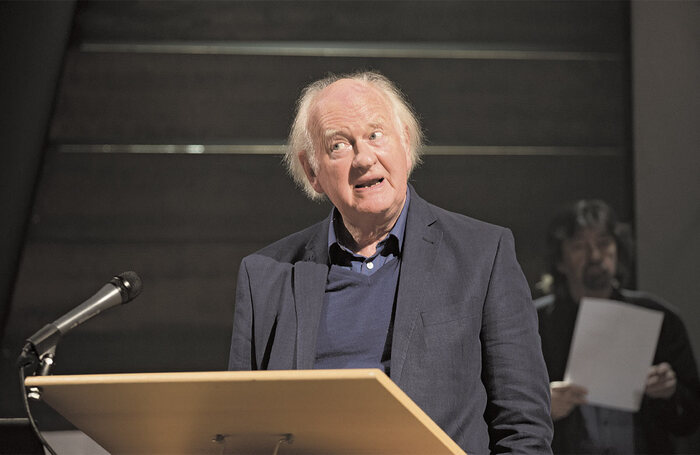 Oliver Ford Davies talking at the Questors Theatre evening Celebrating Roger (2015)