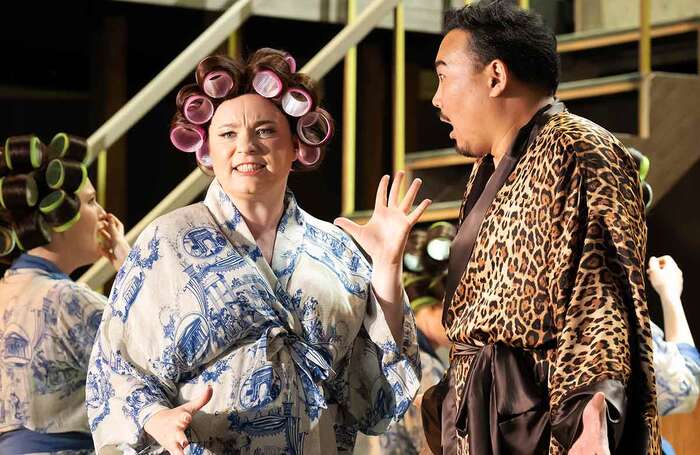 Natalya Romaniw and Young Woo Kim in Ariadne auf Naxos at Garsington Opera. Photo: Tristram Kenton