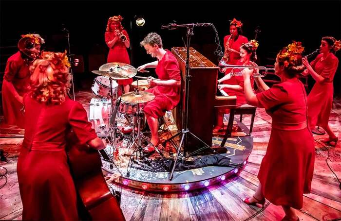 Cast of Blonde Bombshells of 1943 at Octagon, Bolton. Photo: Pamela Raith