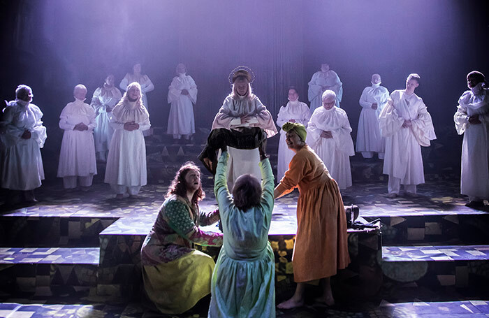 A scene from Chester Mystery Plays at Chester Cathedral. Photo: Pamela Raith