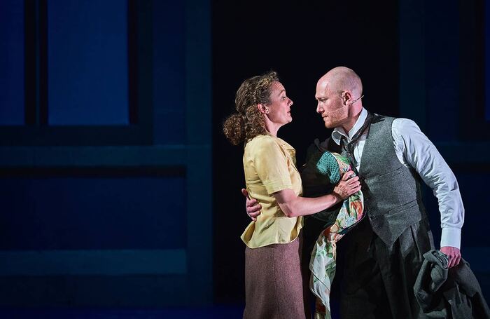 Kirsty Stuart and Matthew Trevannion in Brief Encounter Pitlochry Festival Theatre, Scotland. Photo: Fraser Band