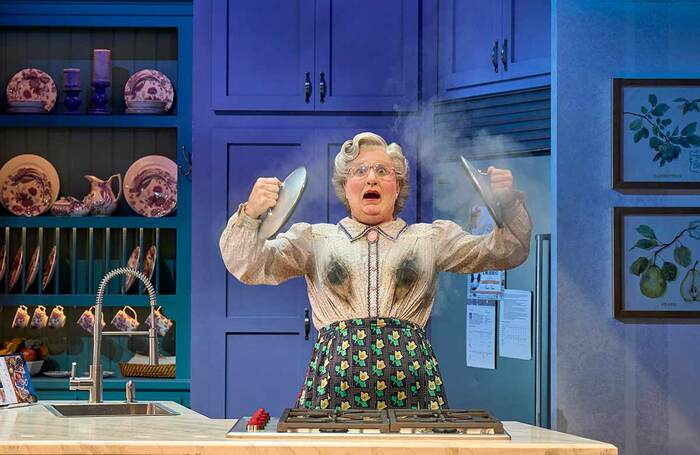 Mrs Doubtfire at the Shaftesbury Theatre, London. Photo: Manuel Harlan