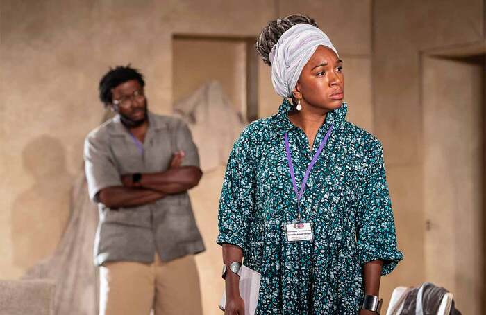 Zackary Momoh and Cherrelle Skeete in Beneatha’s Place at Young Vic, London. Photo: Johan Persson