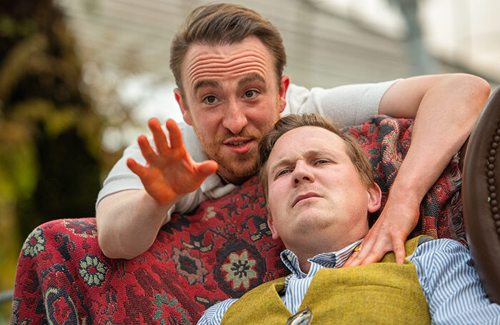 Sam Stopford and Adam Donaldson in Jekyll and Hyde at Glasgow Botanic Gardens. Photo: Ga-Ken Wan