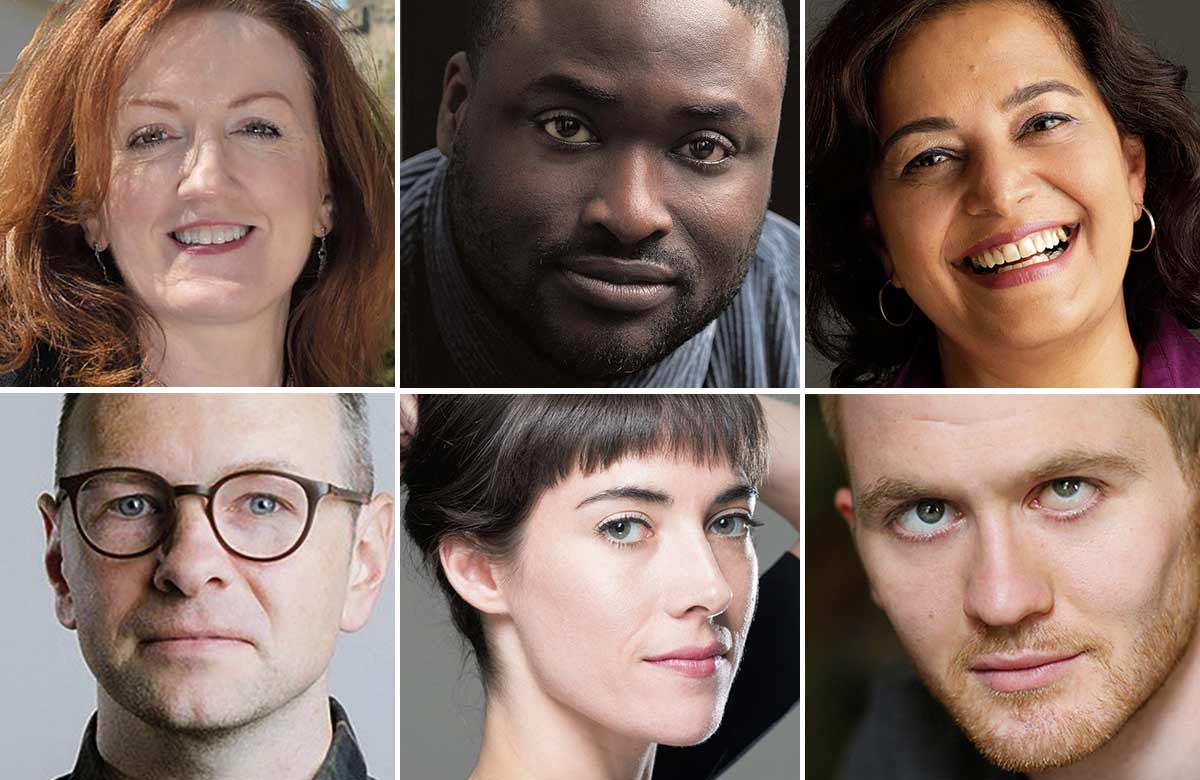 Clockwise from top left: Shona McCarthy, Lekan Lawal, Lubna Kerr, Samuel Brewer, Emma Lister and Michael MacLeod. Photo: Jane Barlow/Wolf Marloh/David Ho/Sandie Knudsen/Flawbored/Ash/Andrew Paterson