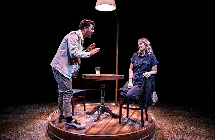 Archie Backhouse and Letty Thomas in Strategic Love Play at Roundabout @ Summerhall, Edinburgh. Photo: Pamela Raith