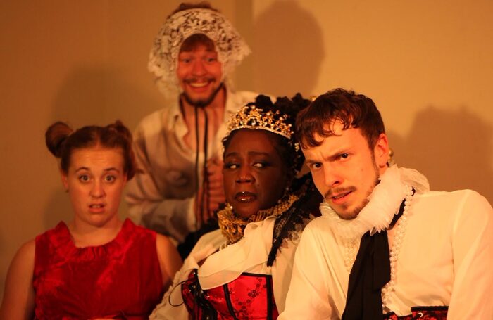 Toby France, Tandazani Sigauke, Katie Driver and John Posnett in The Fruity Prince at Paradise in The Vault, Edinburgh