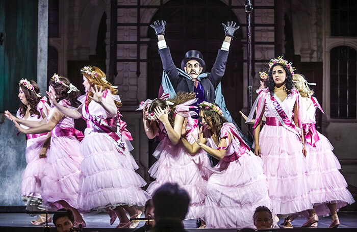 John Savournin (centre) in Ruddigore at Opera Holland Park. Photo: Craig Fuller