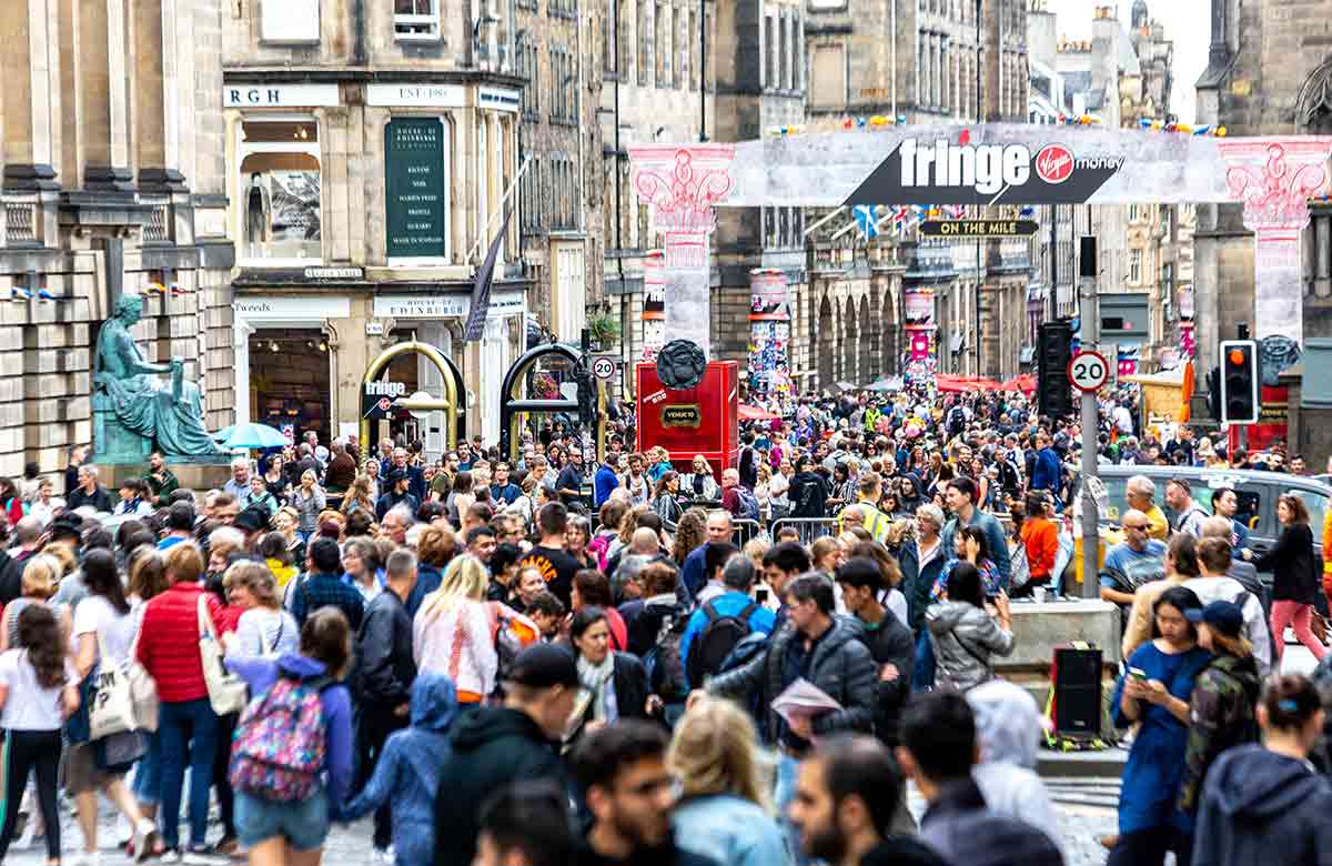 Fringe audiences are being encouraged to "fill yer boots", but is this highlighting the festival's financial troubles? Photo: Shutterstock