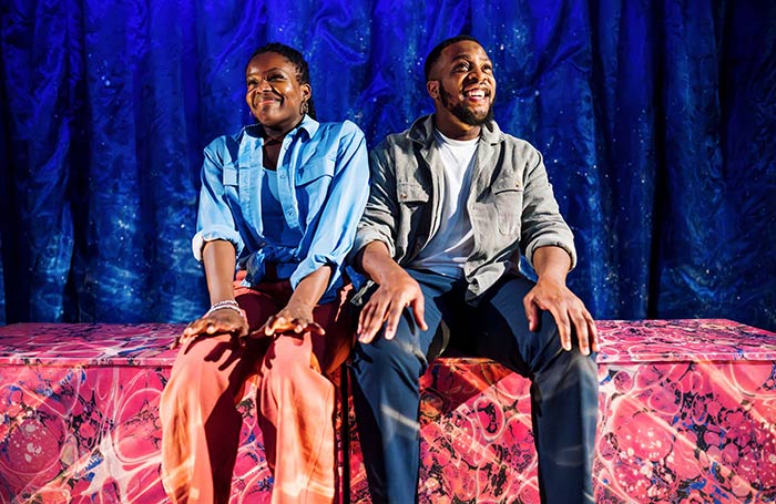 Aisha Weise-Forbes and Martin O-Whyte in Blueprints at Pleasance Courtyard, Edinburgh. Photo: Alex Brenner