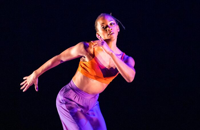 Jacquelin Harris in Are You In Your Feelings? by Alvin Ailey American Dance Theater, Sadler's Wells, London. Photo: Tristram Kenton