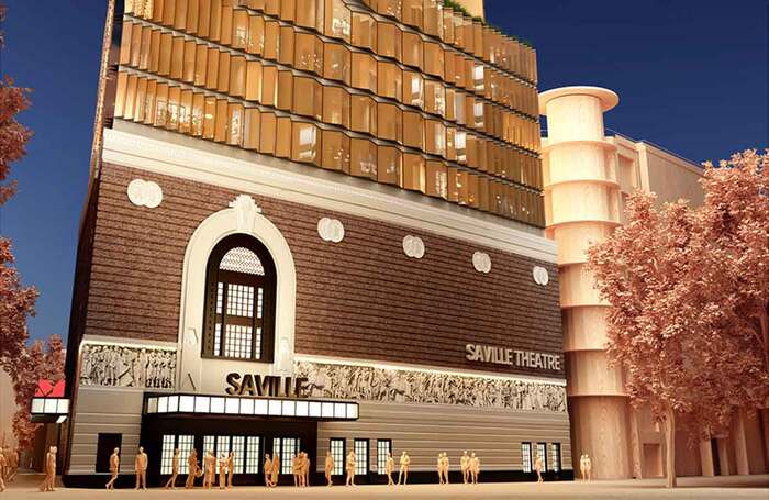 Rendering of architects SPPARC and Yoo Capital's proposed refurbishment of Saville Theatre in London