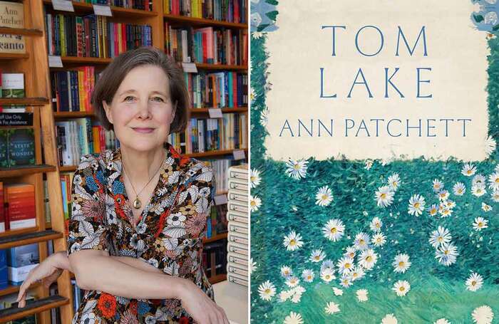 Ann Patchett and the book cover for her bestseller Tom Lake. Photo: Emily Dorio