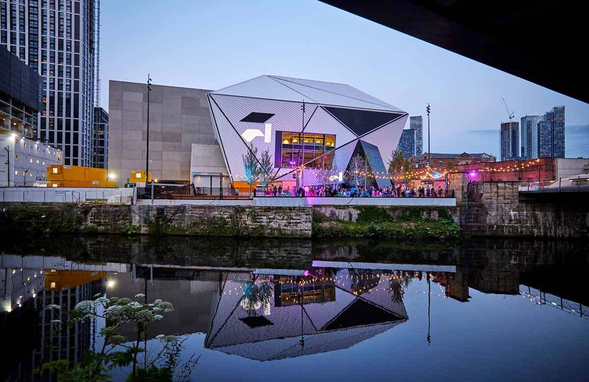 Manchester International Festival Square at Aviva Studios, home of Factory International. Photo: Mark Waugh