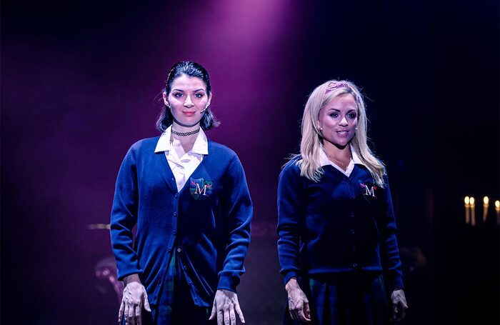 Rebecca Gilhooley and Evelyn Hoskins in Cruel Intentions The 90s Musical at Assembly George Square Gardens, Edinburgh (2019). Photo: The Other Richard