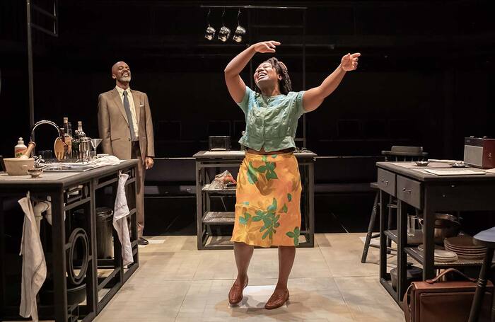 Kevin N Golding and Bethan Mary-James in Meetings at Orange Tree Theatre, London. Photo: Marc Brenner