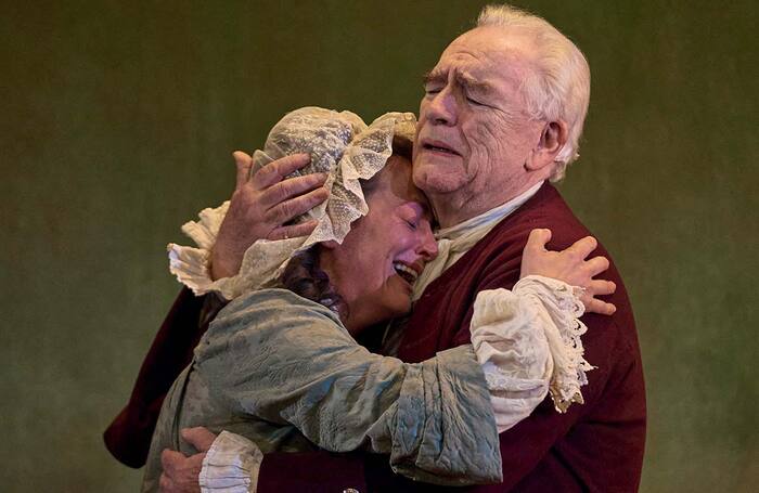Nicole Ansari-Cox and Brian Cox in The Score at Theatre Royal Bath. Photo: Manuel Harlan