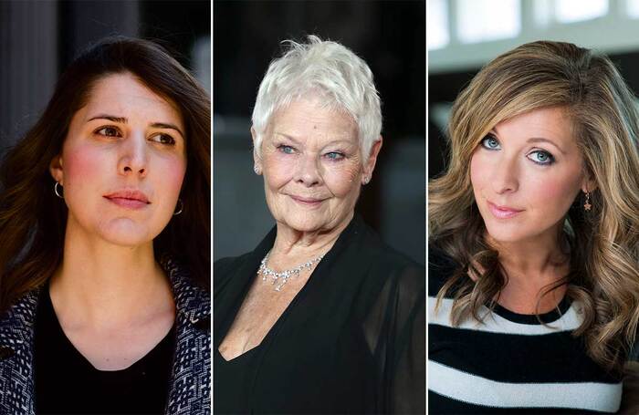 Alice Birch, Judi Dench and Tracy-Ann Oberman. Photo: Shutterstock