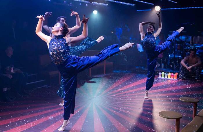 Rachel Muldoon, Lukas Hunt and Chanelle Anthony in Nutcracker at Tuff Nutt Jazz Club, Southbank Centre, London. Photo: Tristram Kenton