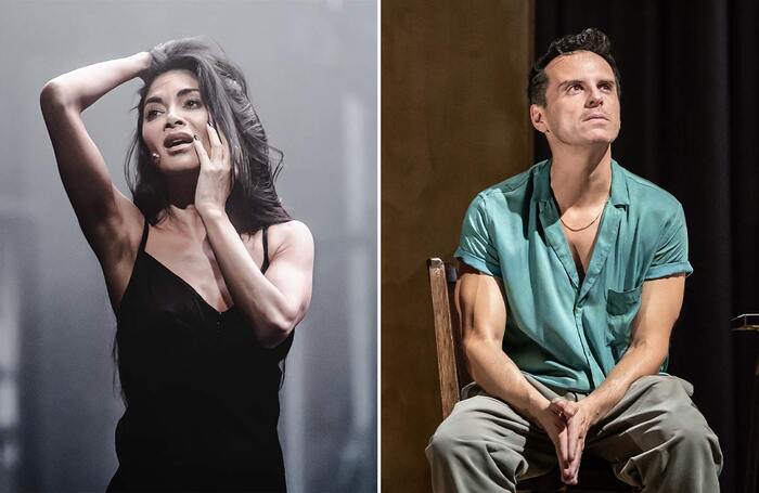 Nicole Scherzinger and Andrew Scott were honoured at the Evening Standard Theatre Awards for their performances in Sunset Boulevard and Vanya, respectively. Photos: Marc Brenner
