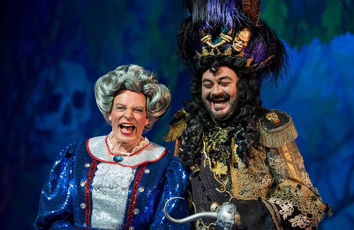 Allan Stewart and Grant Stott in The Pantomime Adventures of Peter Pan at Festival Theatre in Edinburgh. Photo: Douglas Robertson