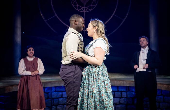 Some of the cast of Cinderella at Derby Theatre. Photo: Graeme Braidwood