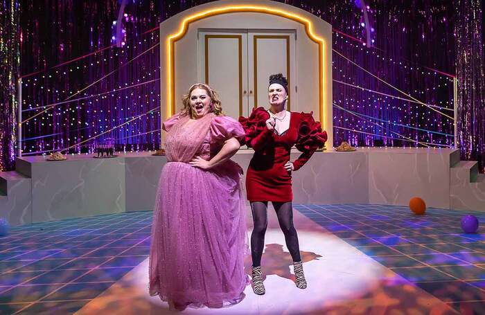 Lauren Ellis Steele and Jo Freer in Ugly! A Cinderella Story at Lanternhouse Theatre, Cumbernauld. Photo: Sally Jubb