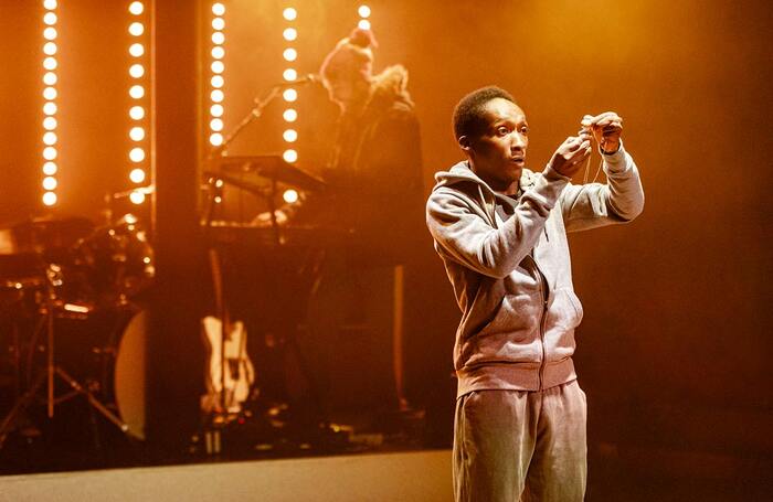 Defender Nyanhete in Oliver Twist at Tobacco Factory Theatres, Bristol. Photo: Camilla Adams