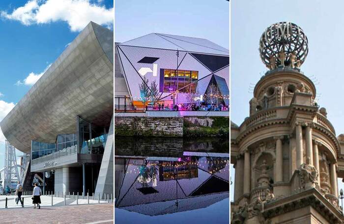 The Lowry, Salford Quays; Aviva Studios, Manchester; London Coliseum. Photos: Len Grant/Mark Waugh/Mike Peel