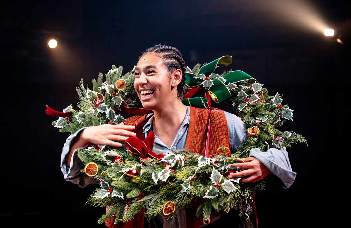 Chloë Sommer in Tiny Tim’s Christmas Carol at the Orange Tree Theatre, London. Photo: Steve Gregson