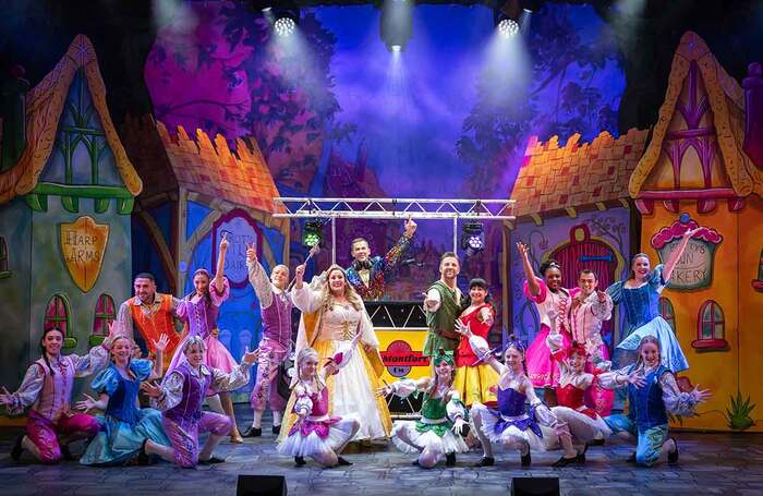 The cast of Jack and the Beanstalk at De Montfort Hall, Leicester. Photo: Nicola Young