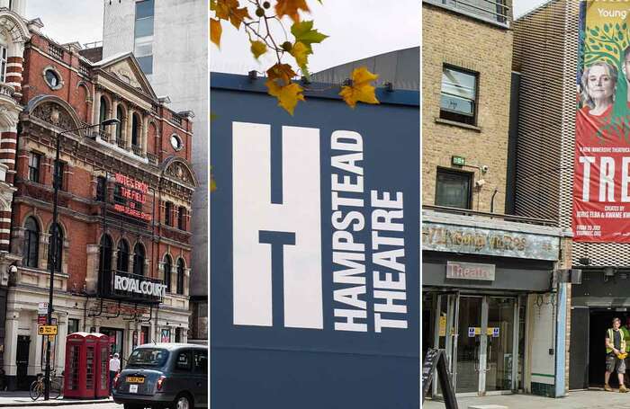 London's Royal Court, Hampstead Theatre and Young Vic. Photos. Shutterstock/Daisy Hutchison