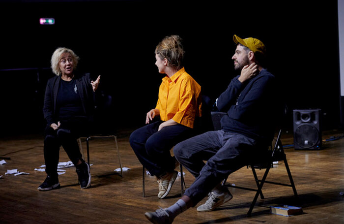 A recent post-show Q&A at the Old Electric, Blackpool. Photo: Garry Cook